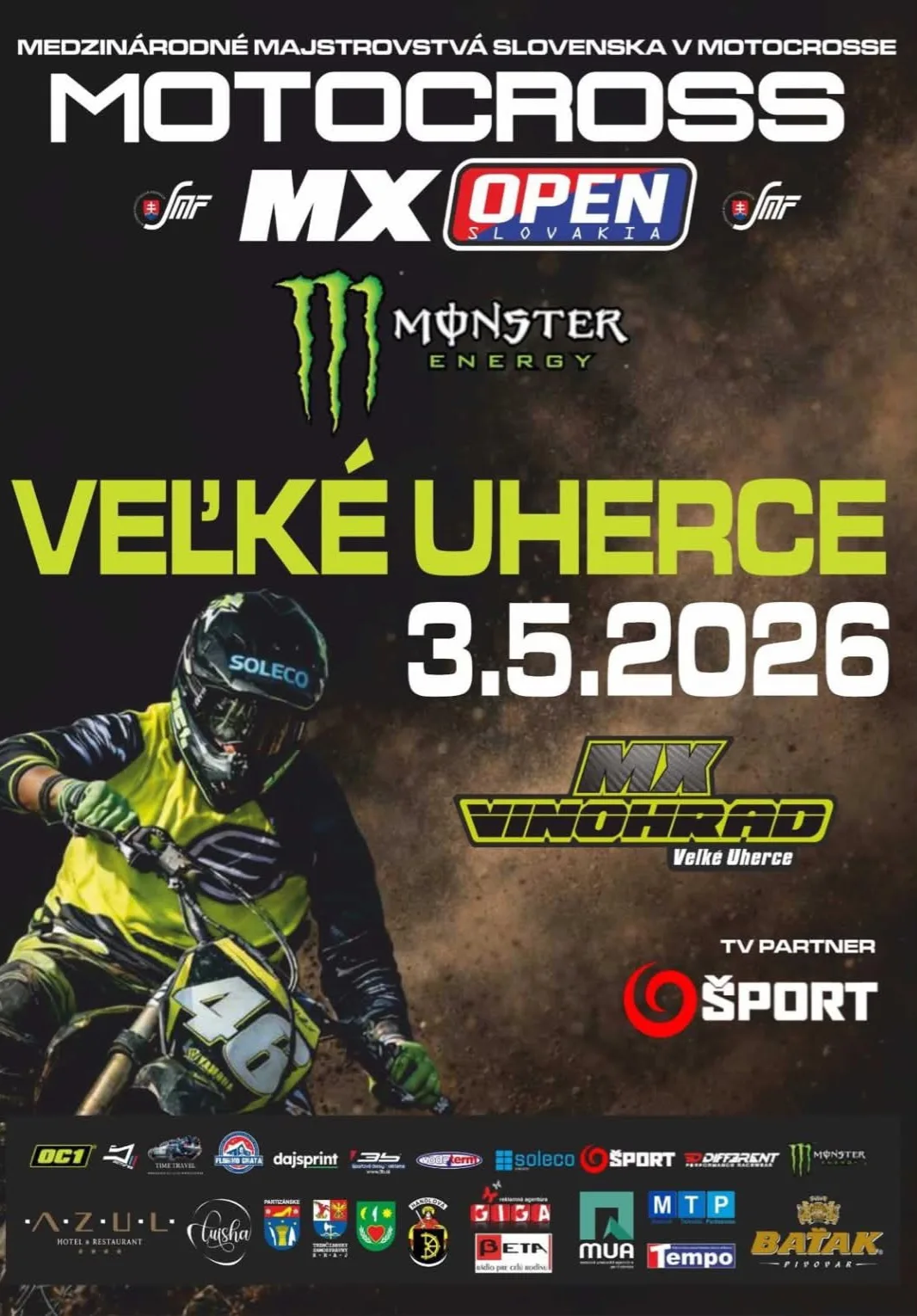 Medzinárodné majstrovstvá Slovenska v motocrosse v MX Vinohrad – 3.5.2026 Veľké Uherce