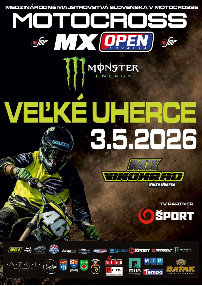 Medzinárodné majstrovstvá Slovenska v motocrosse v MX Vinohrad - 3.5.2026 Veľké Uherce